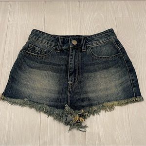 BDG Super High Rise Cheeky Denim Shorts Size 26